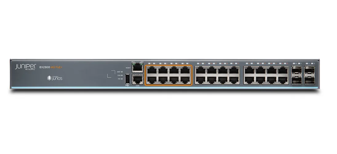 HPE Juniper Networking HPE Juniper Networking EX2300-24MP 24-port network switch — product photo