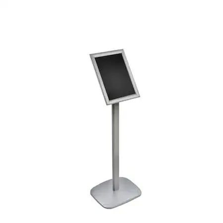 Azar Displays Azar Displays 300240 Silver 8.5" x 11" Snap Frame Sign Holder with Metal Stand — product photo