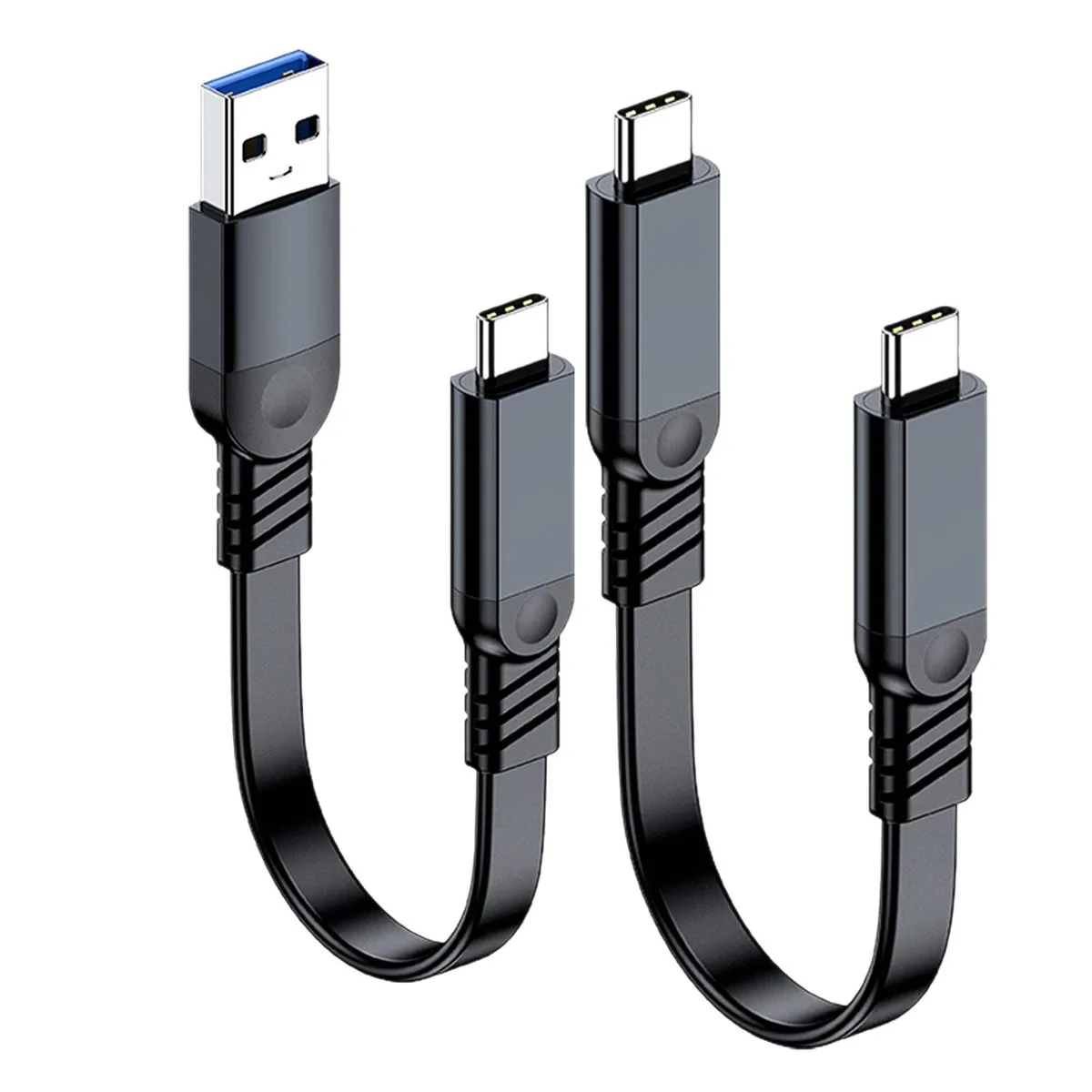 DOCTOR METAL DOCTOR METAL USB 3.2 Type-C Flat Cable 10G 60W 0.2m — product photo