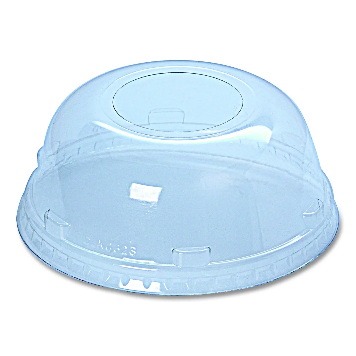 Fabri-Kal Fabri-Kal Kal-Clear/Nexclear 32 oz Squat Dome Lid 1.75" Hole Clear 500/Carton — product photo