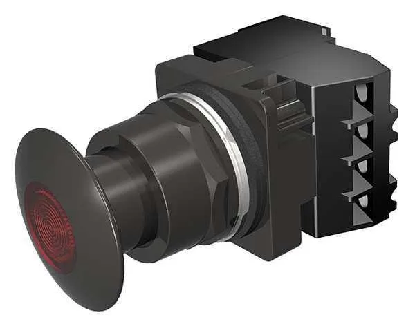 SIEMENS SIEMENS 52BP2E2AB Illuminated Push Button 30mm 1NO/1NC Red 120V AC LED — product photo