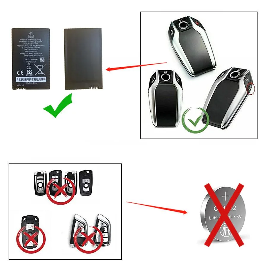 NO. NO. Replacement LCD Key Battery 3.7V 580mAh 530le 730 740 745 760li 530l — product photo