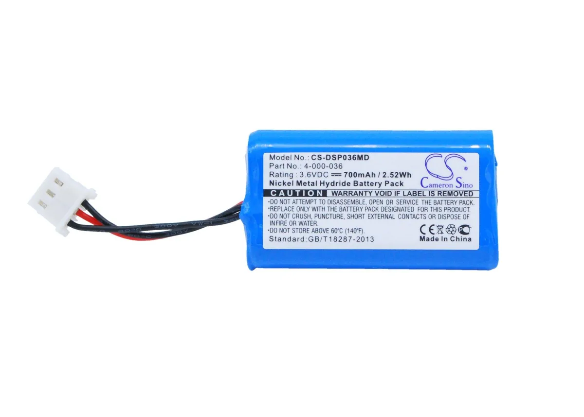 Rectangular sealed lead-acid battery with wire connector, grey plastic casing