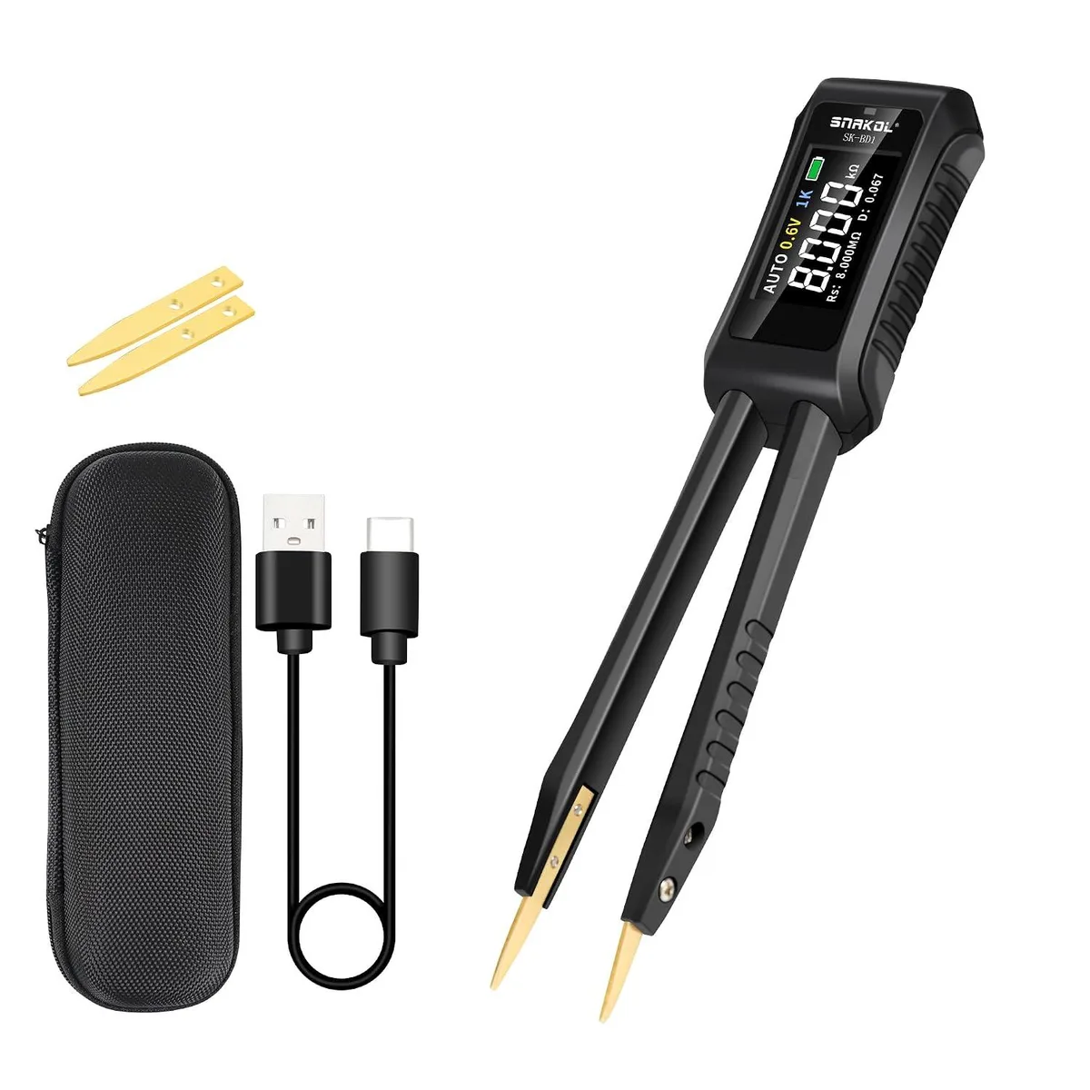BFKK BFKK LCR ESR Meter Tweezers 10kHz OLED car electronics accessory — product photo