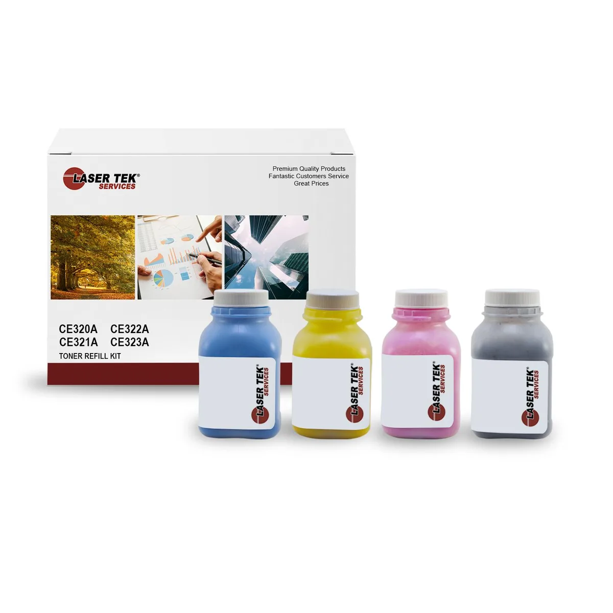 Laser Tek Services Laser Tek Services Toner Refill Kit 128A 320 321 322 323 — product photo