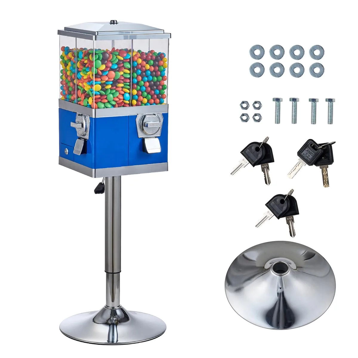 VEVOR VEVOR Commercial Vending Machine 4-Compartment Blue 15.35 in — product photo