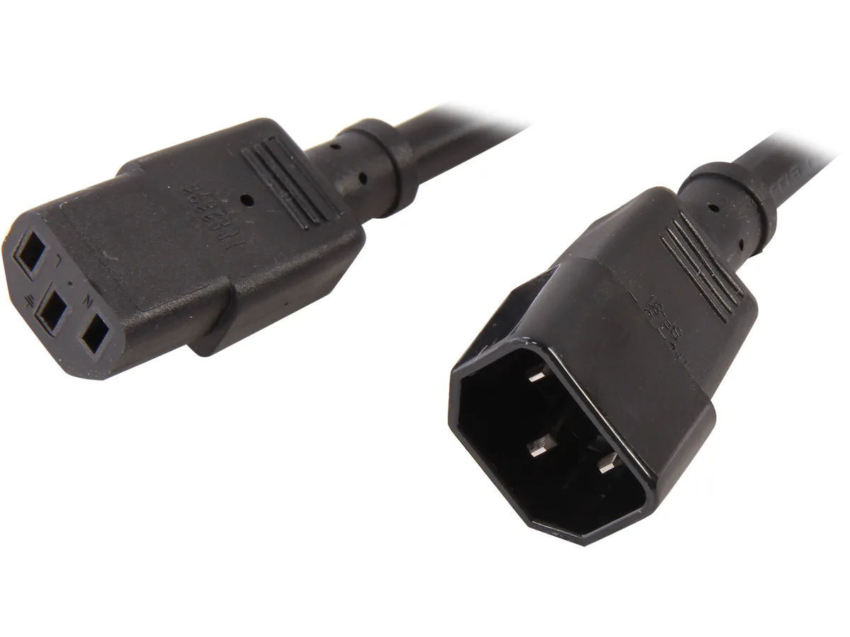 STARTECH STARTECH PXT1001410 10 ft 14 AWG C14 to C13 computer power extension cord — product photo