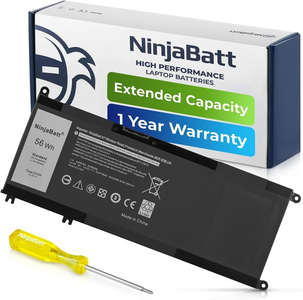 PISKEKAT PISKEKAT laptop battery 15.2V 56Wh 4-cell Li-ion — product photo