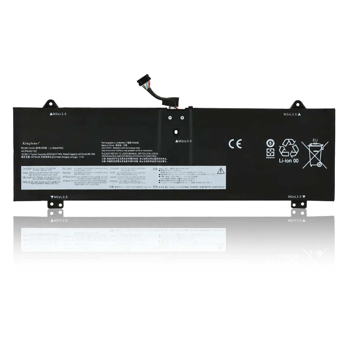 KingSener KingSener L19L4PDC laptop battery 15.36V 4622mAh 71WH — product photo