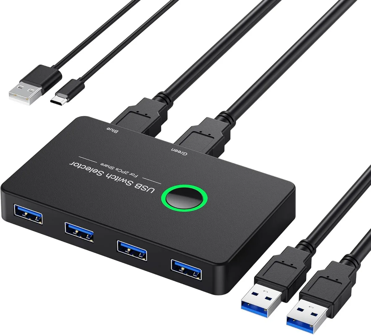 FANTEC FANTEC USB 3.0 KVM Switch 2 Computers 4 Ports — product photo