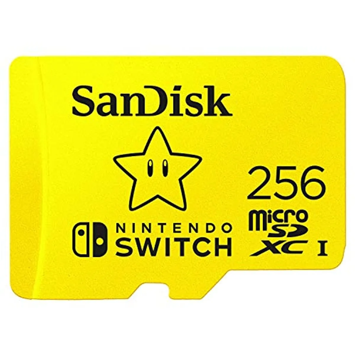 SanDisk SanDisk 256GB microSDXC memory card Super Mario Super Star — product photo