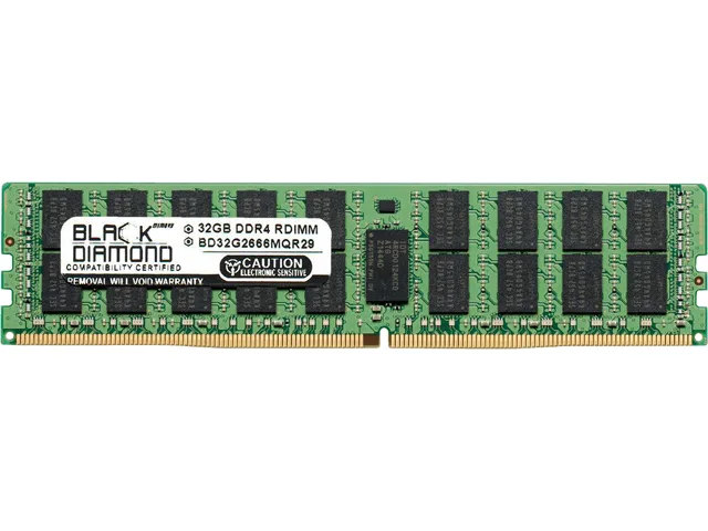 Black Diamond Memory Black Diamond Memory BD32G2666MQR29 32GB DDR4 2666 ECC Registered server RAM — product photo