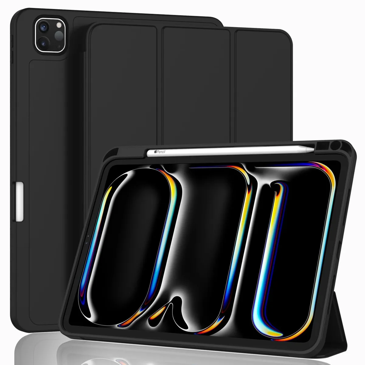  ZryXal iPad Pro 13-inch Case (M5 2025 / M4 2024) Black — product photo