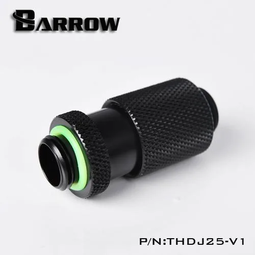 Barrow Mods Barrow Mods G1/4" Male to Male D-Plug Fitting 25mm Black — product photo