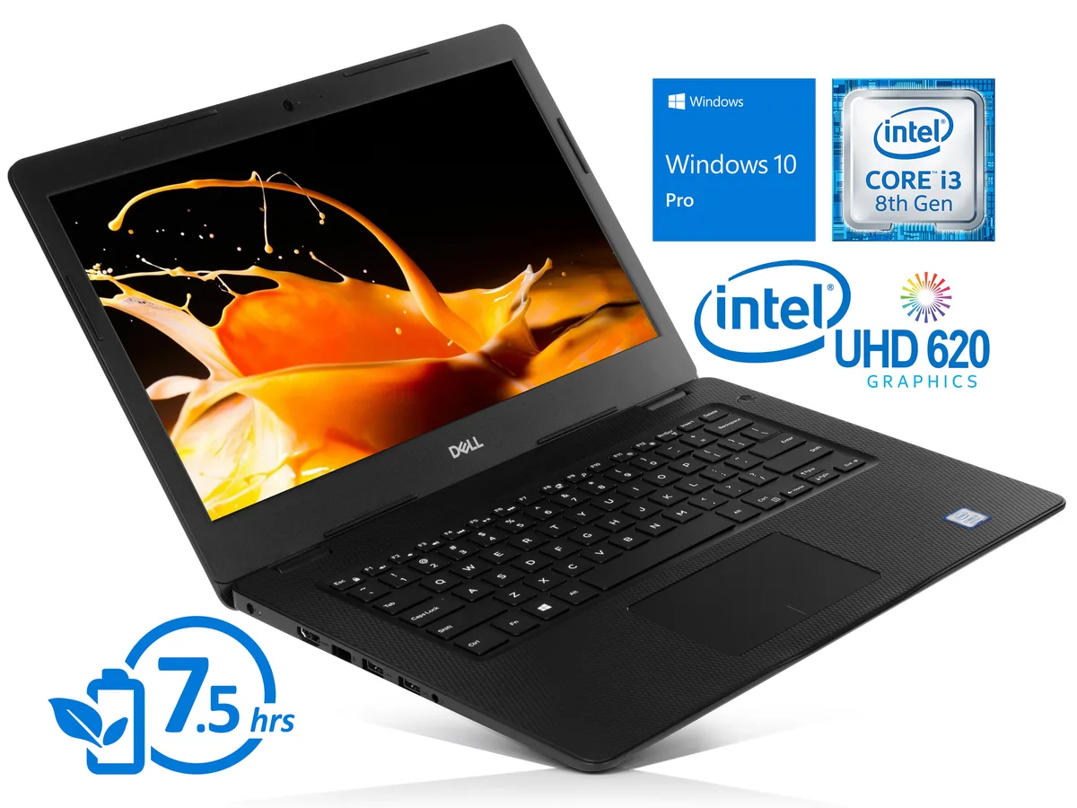 DELL DELL 3480 laptop Core i3-8145U 16GB 512GB SSD 14" HD Windows 10 Pro — product photo