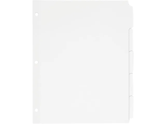 Avery Avery 11506 Write-On Tab Dividers 5-Tab Letter White 36 Sets — product photo