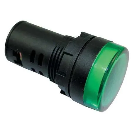 Dayton Dayton 22NY98 22mm 24V Green Raised Indicator Light — product photo