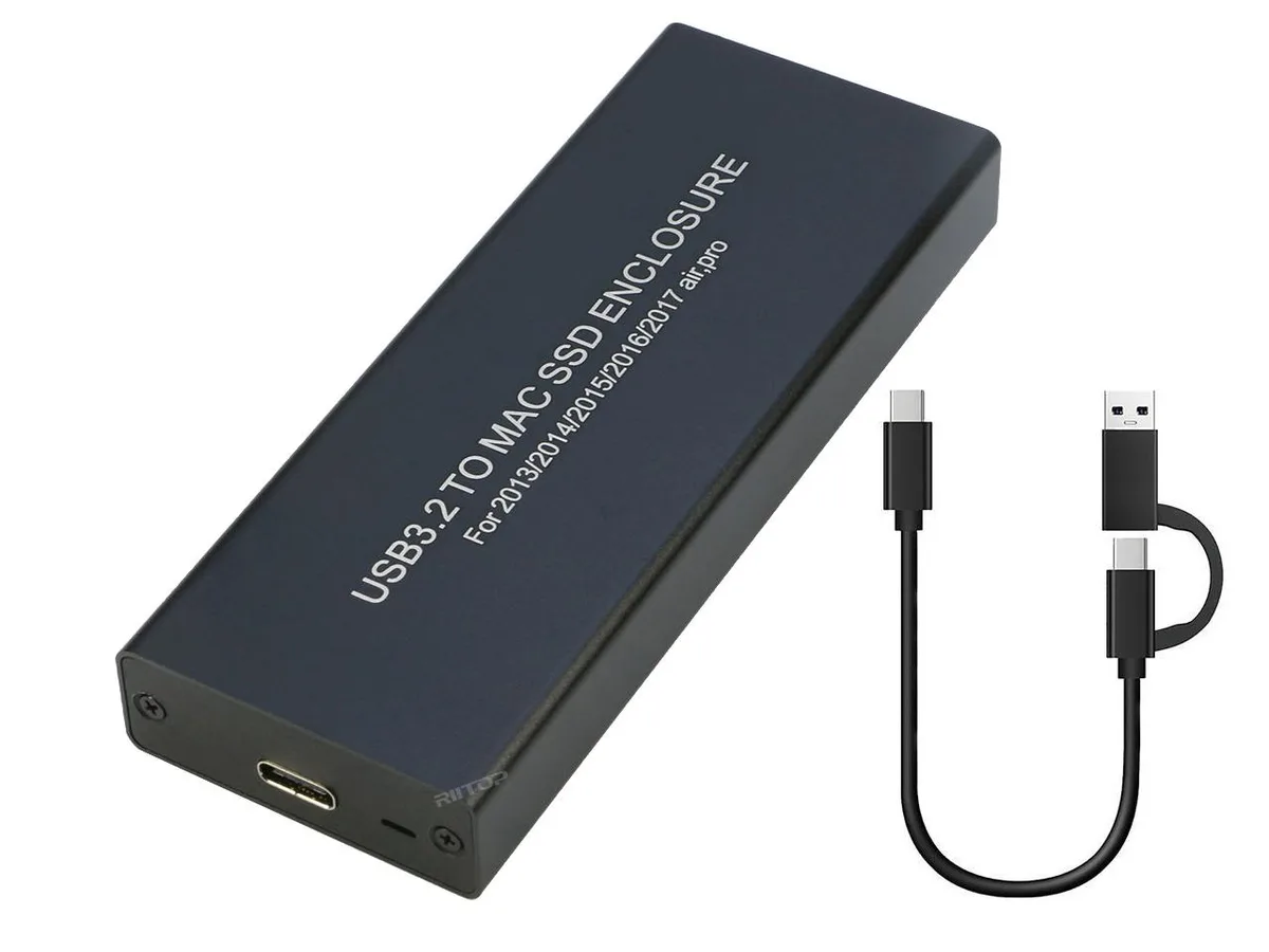 RIITOP RIITOP USB 3.2 12+16 PIN Apple SSD Enclosure with M.2 2280 Adapter — product photo