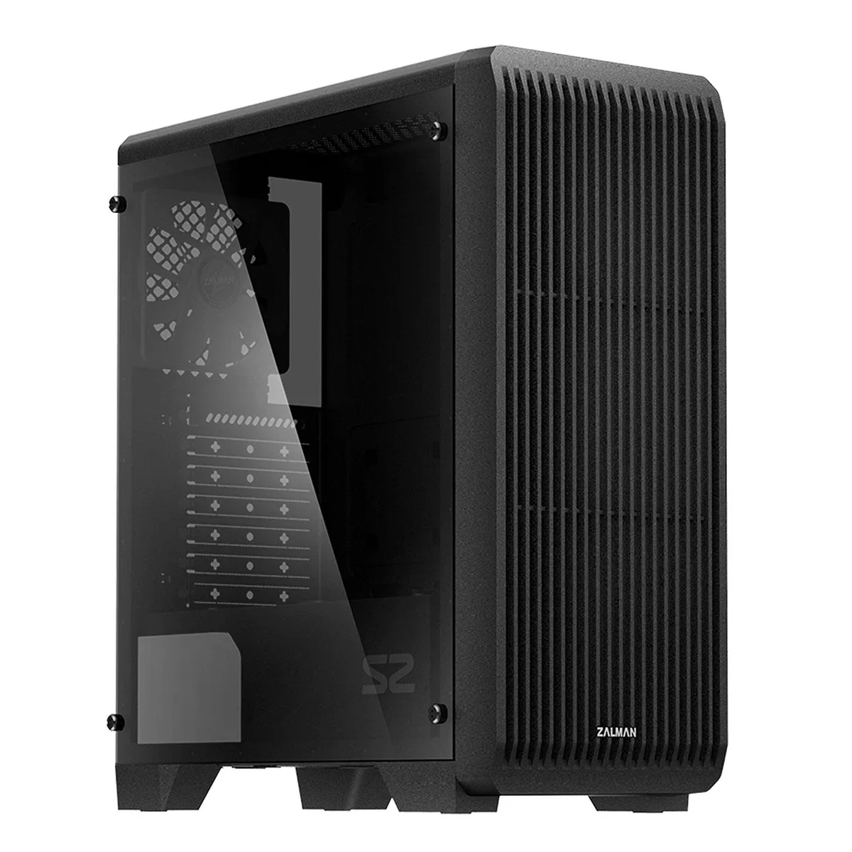 Zalman Zalman S2 TG ATX Mid Tower PC Case 3 x 120mm Fans Mesh Front Tinted Glass — product photo