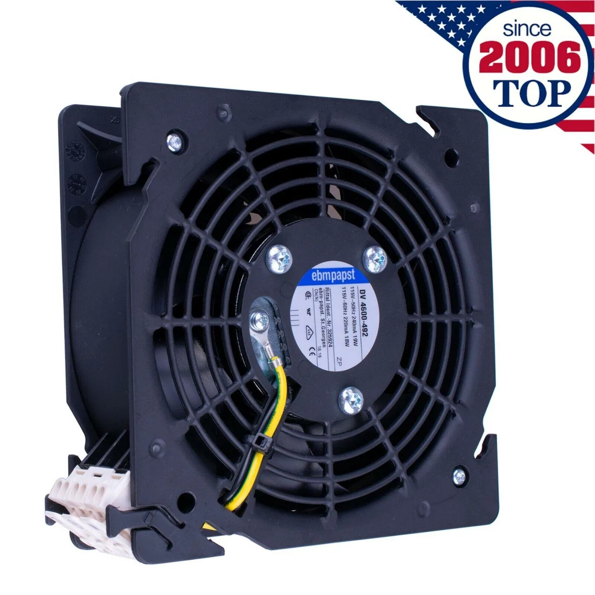 tuanyuan tuanyuan CPU Cooling Fan DV4600-492 AC 115V 18/19W 240/220mA — product photo
