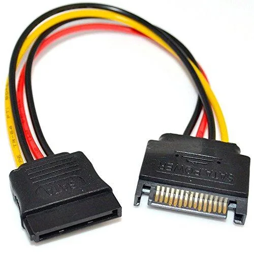Vszerda Vszerda SATA 15-Pin Male to Female Power Extension Cable 8in — product photo