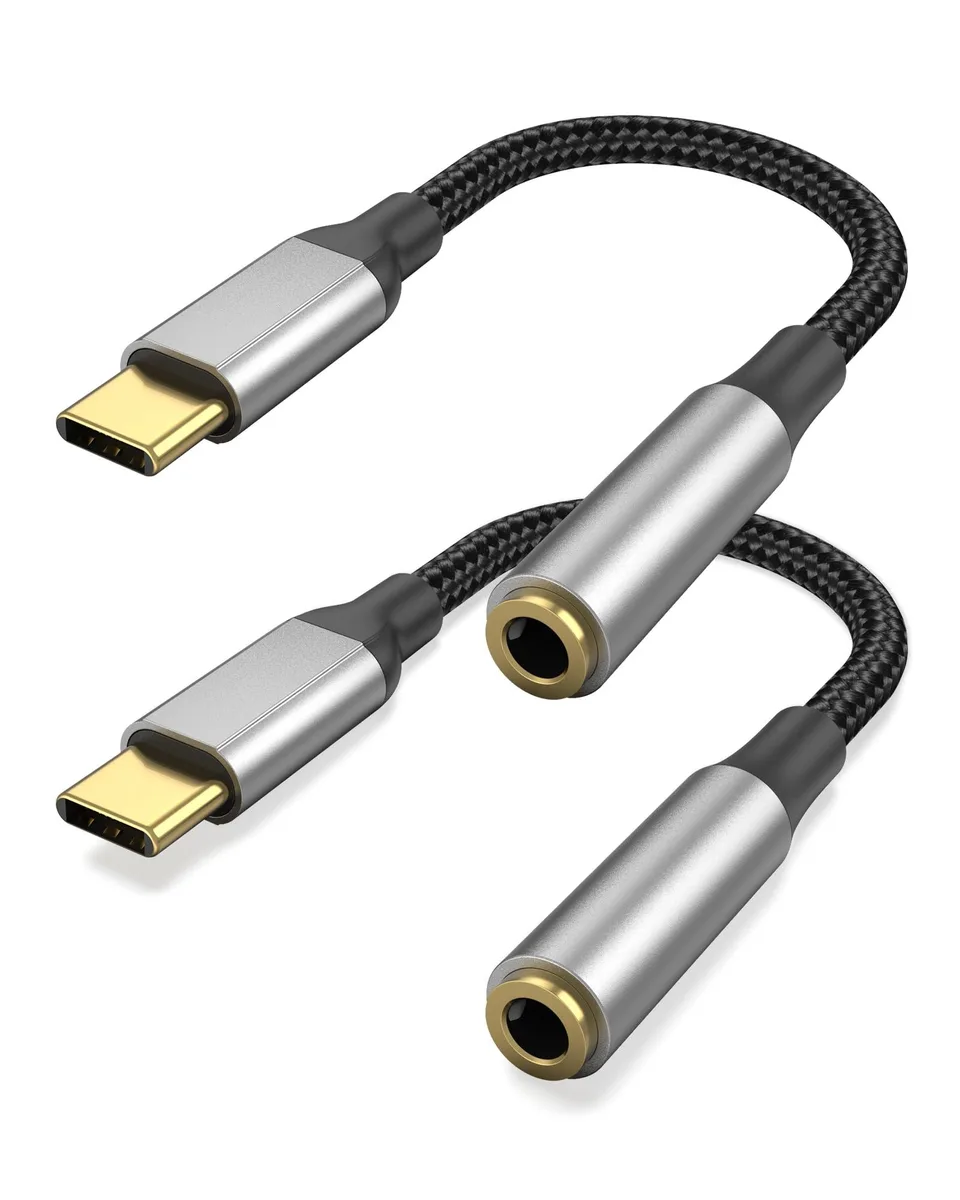  Bkduice USB C to 3.5mm Headphone Adapter - 01 2 Pack — product photo