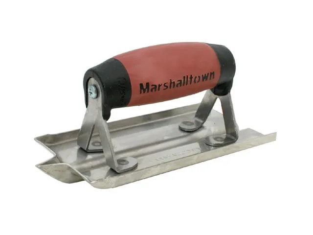 Marshalltown 180D stainless steel concrete groover with DuraSoft handle