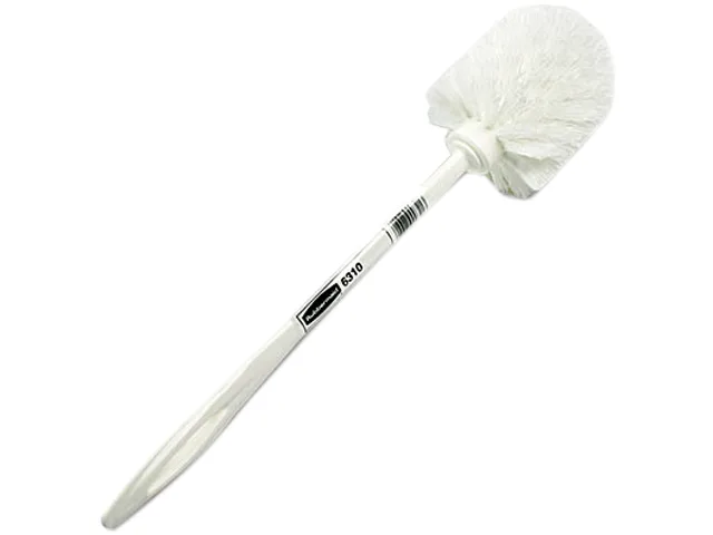 Rubbermaid Commercial Rubbermaid Commercial RCP631000WE Toilet Bowl Brush, White Plastic, 14-1/2 — product photo