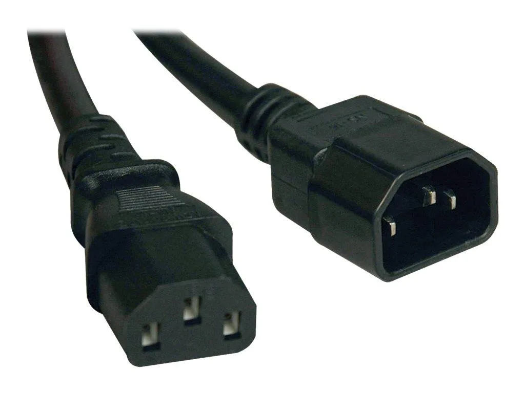 Tripp Lite Tripp Lite P005-003 computer power extension cord 3 ft 14AWG 15A C14 to C13 — product photo