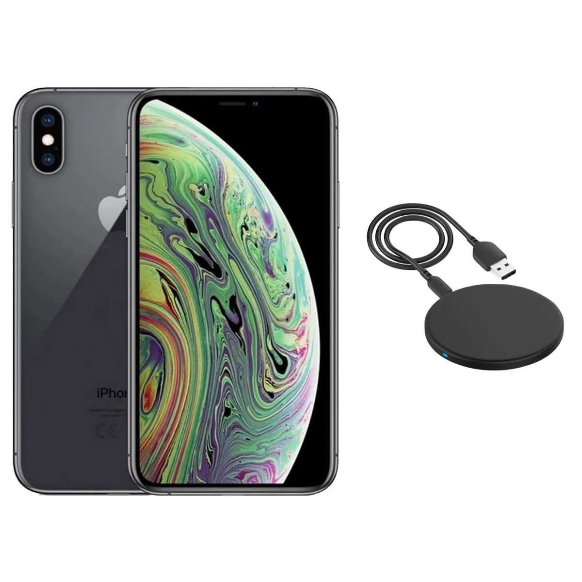 Apple Apple iPhone XS Max A1921 256GB Space Gray Wireless Charger cell phones - unlocked — product photo