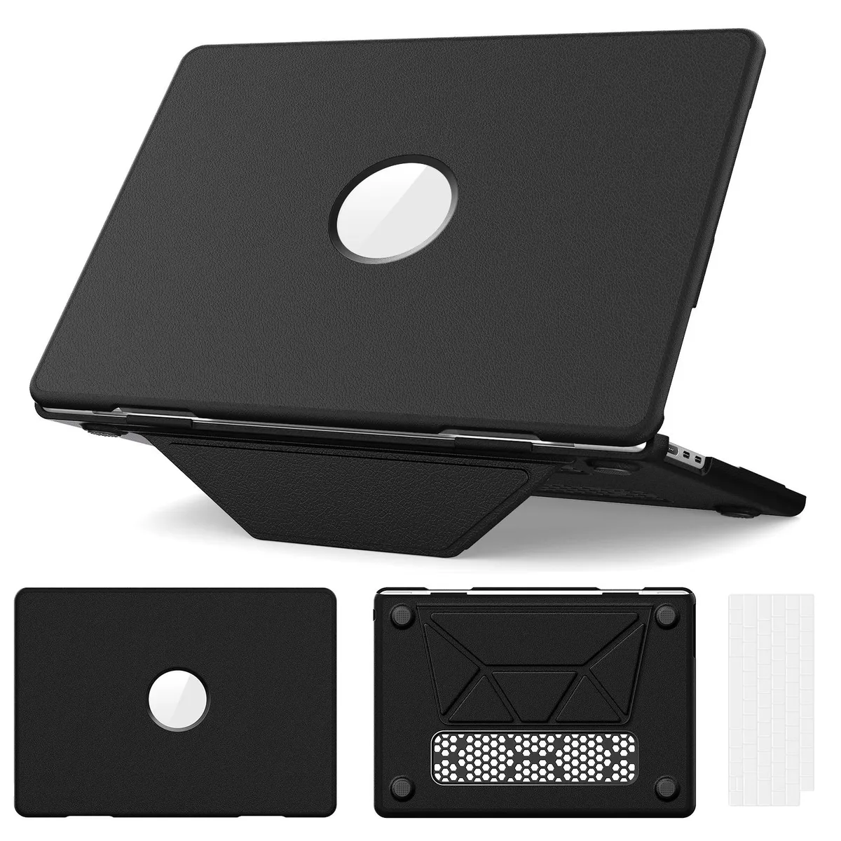 Werleo Werleo MacBook Air 13 inch M4 M3 M2 2025 2024 2023 2022 Black laptop case — product photo