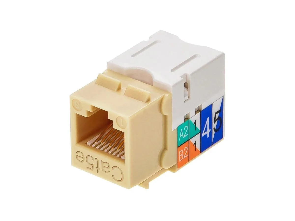 Monoprice Inc. Monoprice 105373 Cat5e 110 Punch Down Keystone Jack Beige 22-24AWG — product photo