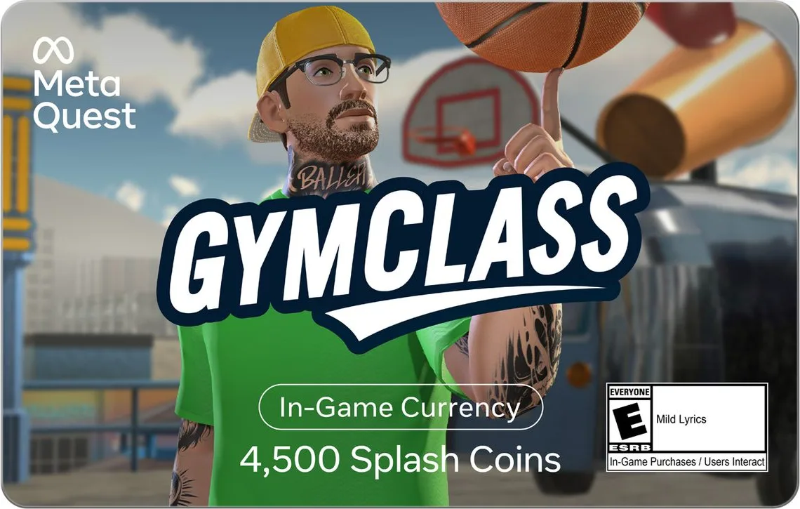 Meta Quest Meta Quest MQ-D-V-15 Gym Class VR 4,500 Splash Coins downloadable game — product photo