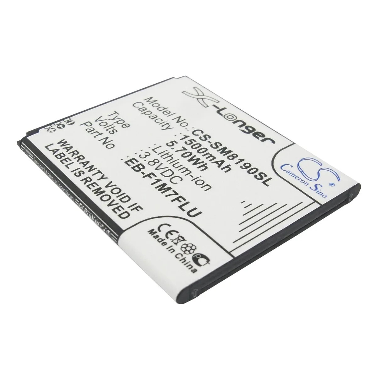Cameron &amp; Co Cameron &amp; Co DS-CS-SM8190SL cell phone battery 1500mAh 3.8V — product photo