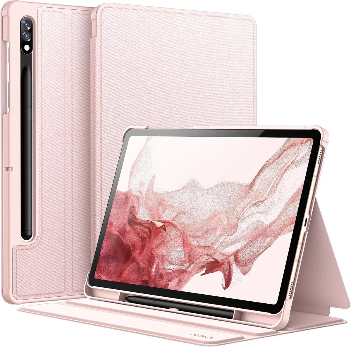 Kootion Kootion 11-Inch Tablet Case for Galaxy Tab S8 S7 Pink Gold — product photo