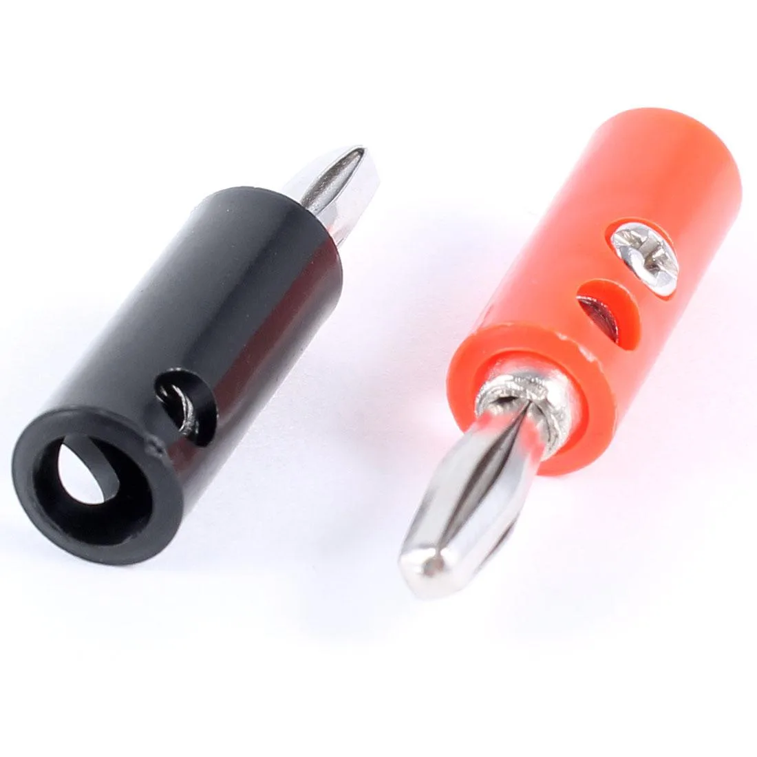 Unique-Bargains Unique-Bargains Banana Plug Screw Connector Adapter 3.5mm Red Black 2pcs — product photo
