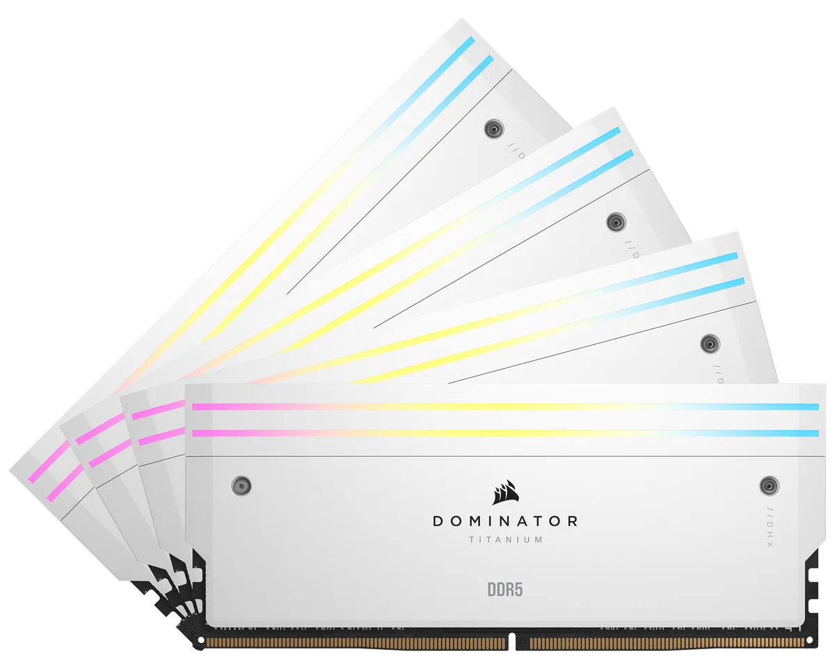 Corsair Corsair CMP64GX5M4B6400C32W Dominator Titanium 64GB (4x16GB) DDR5 6400 CL32 desktop RAM — product photo