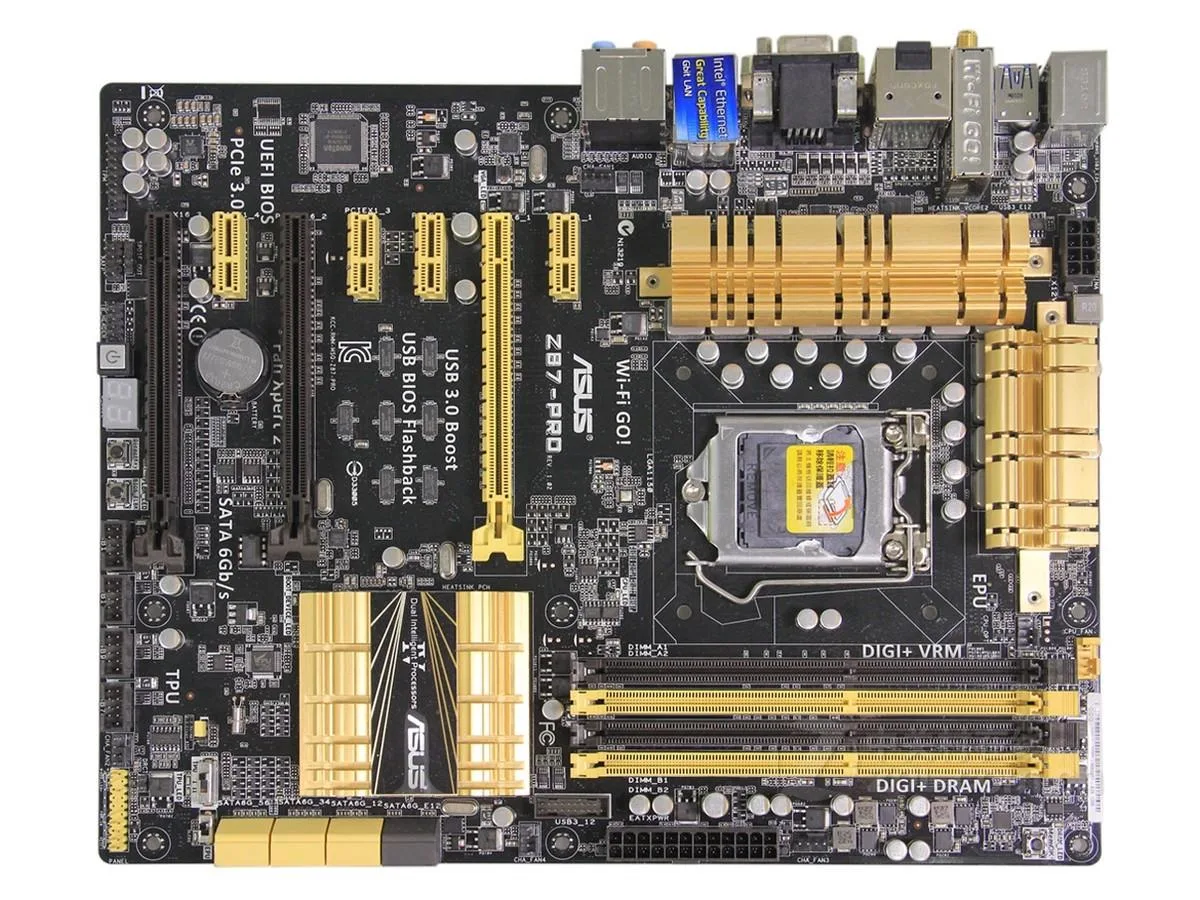 ASUS ASUS Z87-PRO Intel motherboard LGA 1150 Z87 DDR3 32GB ATX — product photo