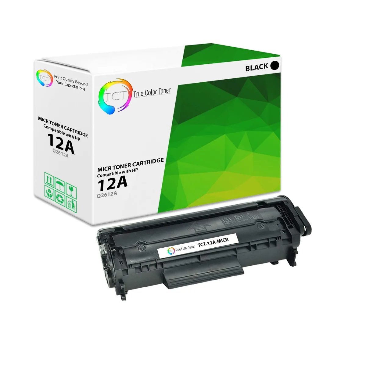 True Color Toner True Color Toner 12A MICR Toner Cartridge Q2612A Black 2000 Pages — product photo