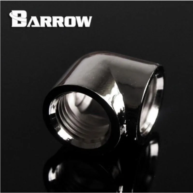 Barrow Mods Barrow Mods TDWT90SN-V2-Silver 90° Female-Female G1/4" Adaptor diy cooling — product photo