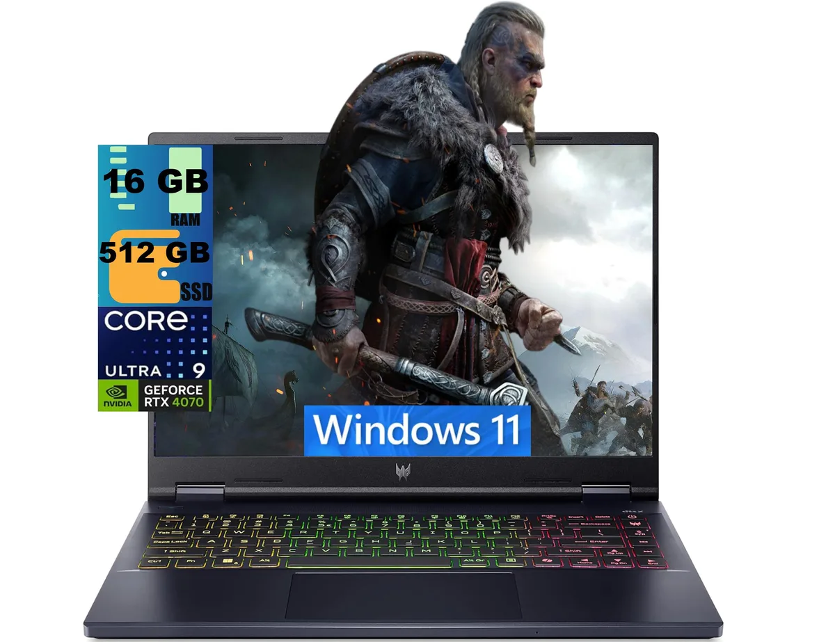Acer America Acer Predator Helios Neo 14 gaming laptop 14.5 165Hz Ultra 9 185H RTX 4070 16GB 512GB Home — product photo