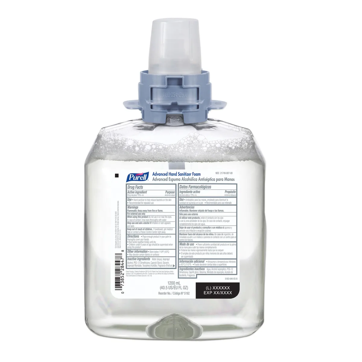 Go-Jo Go-Jo 519204 FMX-12 Refill Advanced Foam Hand Sanitizer 1200 mL cleaning — product photo