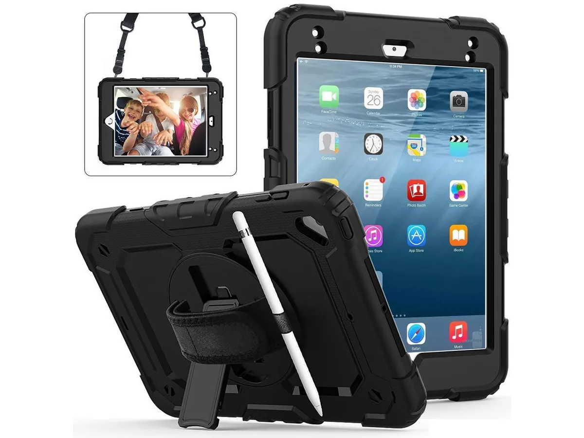 BONAEVER BONAEVER iPad Mini 4/5 Shockproof Case 7.9" 360° Stand Strap — product photo