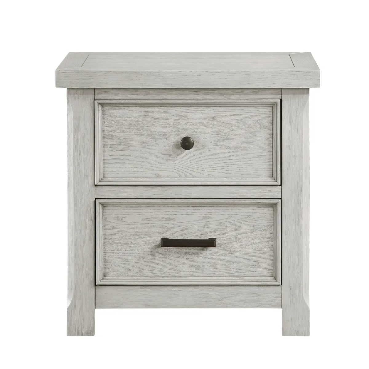 tuphen tuphen Nightstand Light Gray 2 Drawers 28x17x28.5H — product photo
