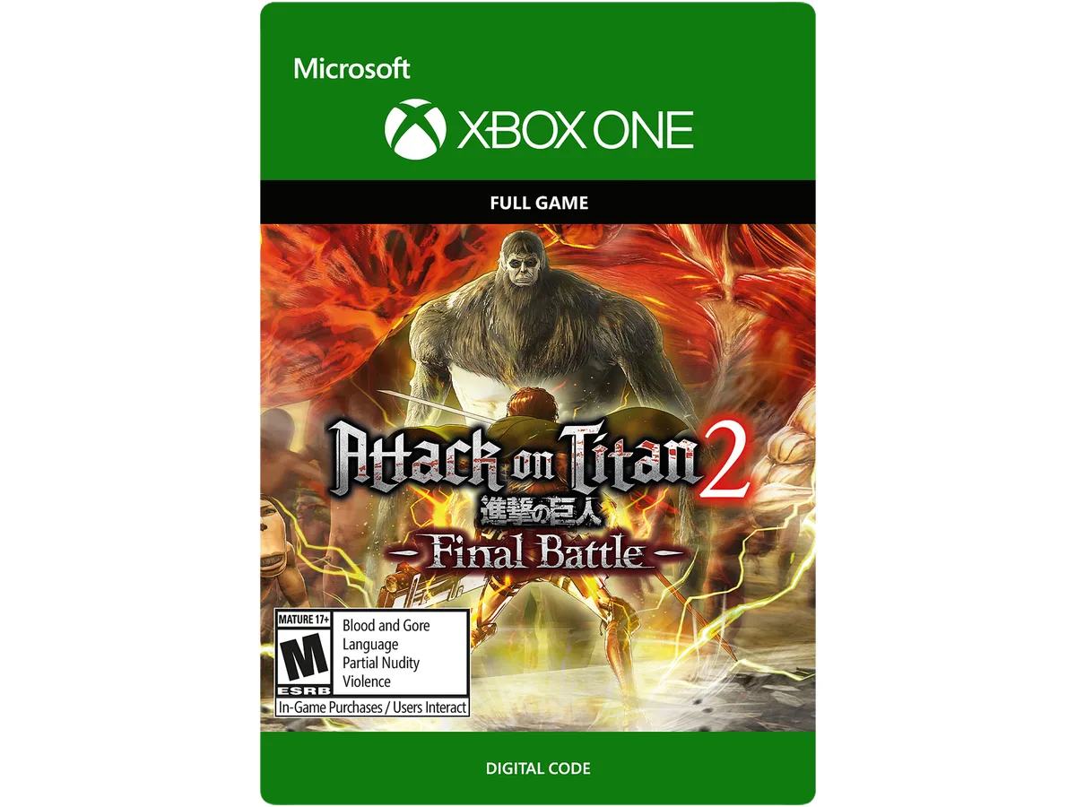 KOEI TECMO AMERICA CORP. KOEI TECMO AMERICA CORP. G3Q-00715 Attack on Titan 2: Final Battle downloadable game — product photo
