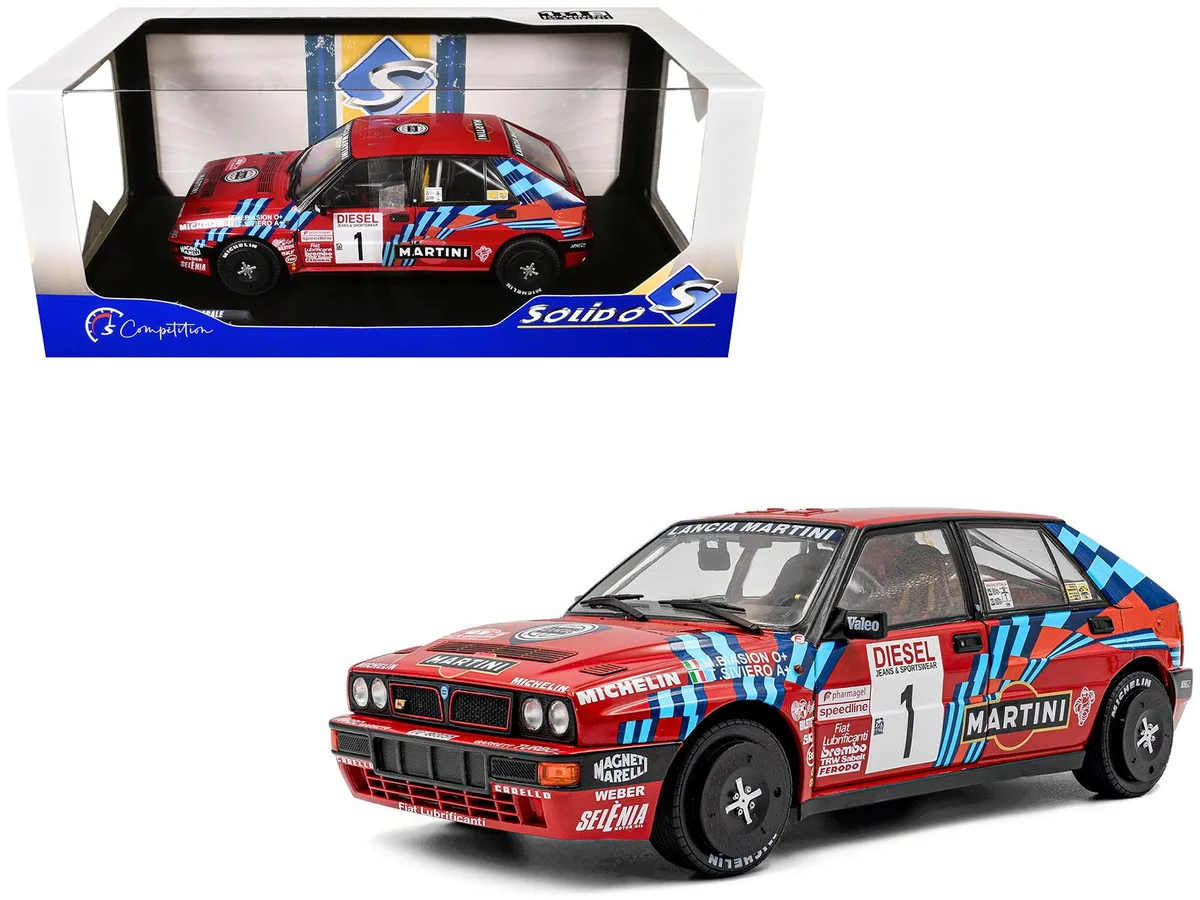 Solido Solido Lancia Delta HF Integrale #1 Winner Rally Sanremo 1989 Competition Series 1/18 Diecast Model Car — product photo