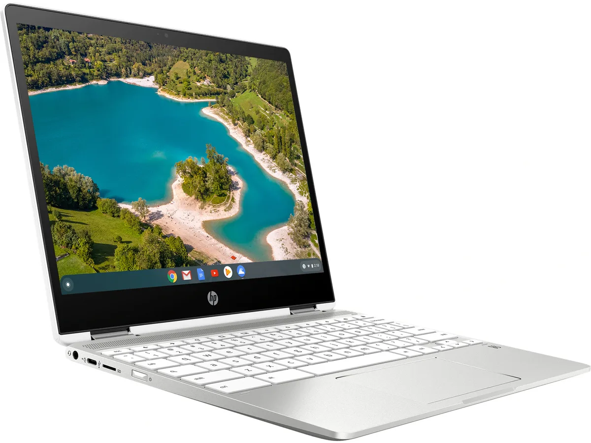 HP HP 14b laptop, Intel Celeron N4000 2.6GHz, 4GB DDR4, 32GB eMMC, 14" HD touch screen, Chrome OS — product photo