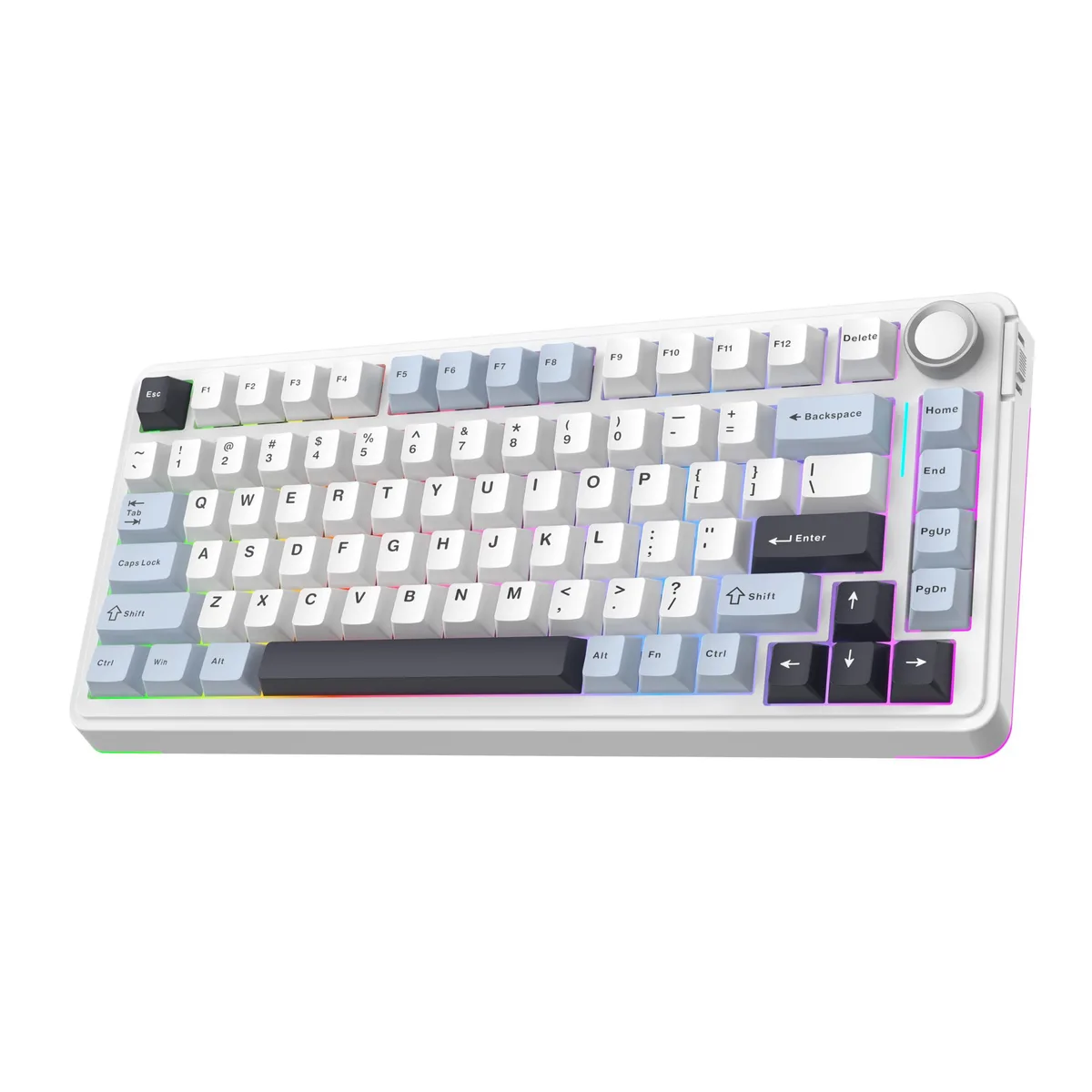 Epomaker Epomaker EA75 75% gaming keyboard, 81 keys, light blue — product photo