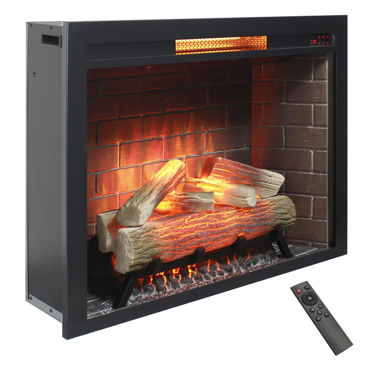 tuphen tuphen 33 inch Infrared Electric Fireplace Insert Antique Black — product photo