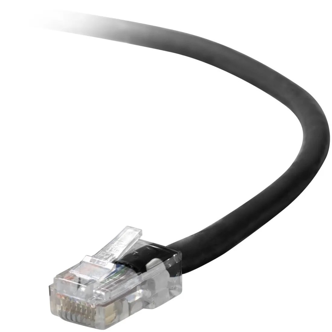 Belkin Belkin A3L791-01-BLK-S 1 ft Cat 5e network ethernet cable — product photo